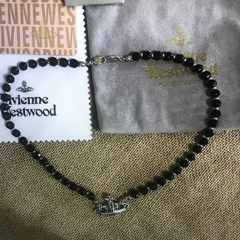 Vivienne Westwood Black Orb Necklace - Picture 2 of 5